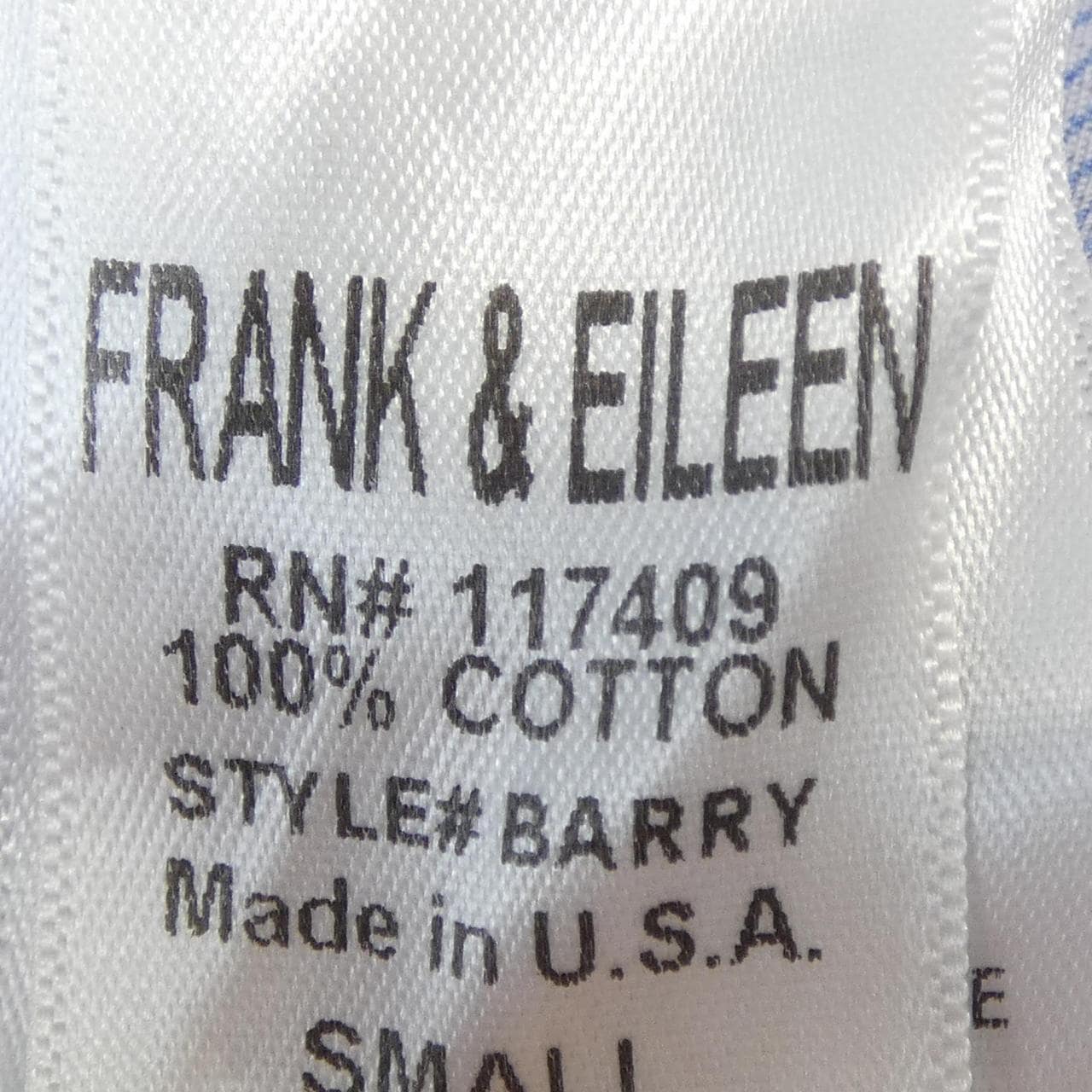 フランクアンドアイリーン FRANK&EILEEN シャツ