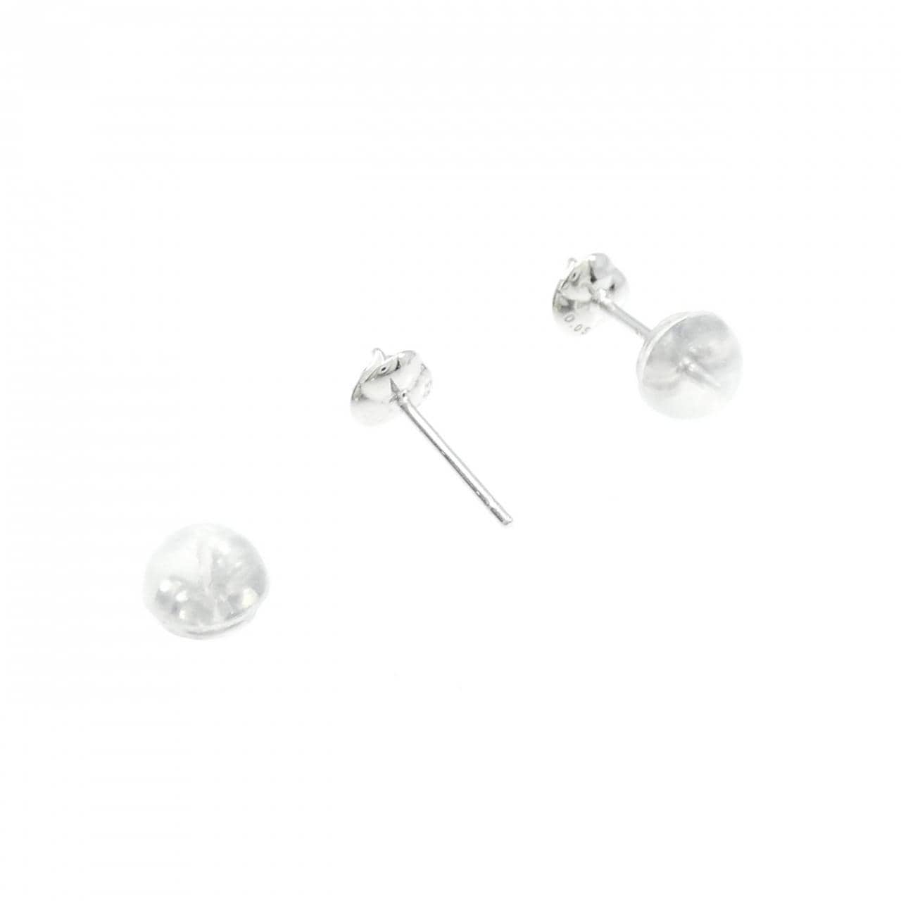 K10WG ダイヤモンド ピアス 0.10CT