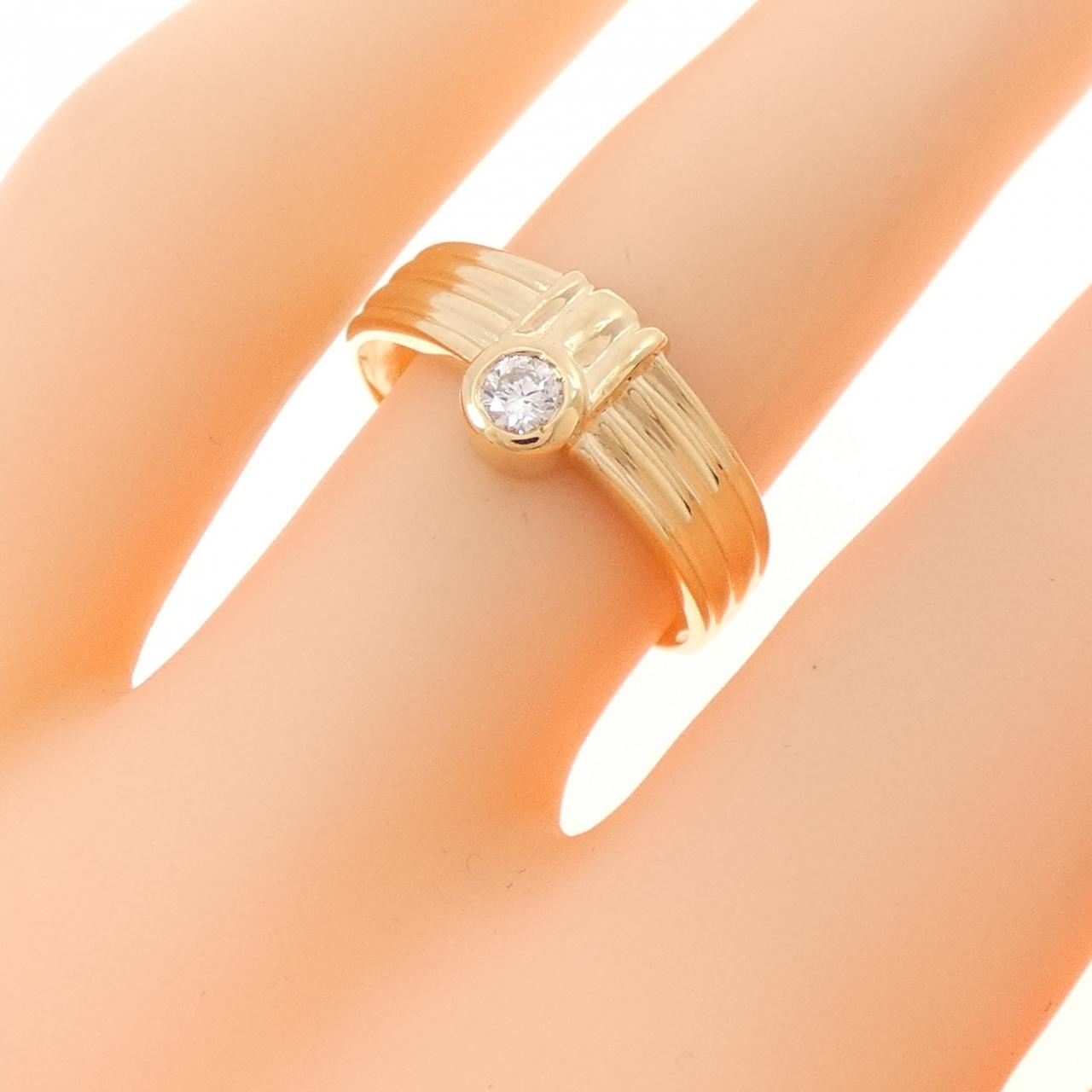K18YG ダイヤモンド リング 0.10CT