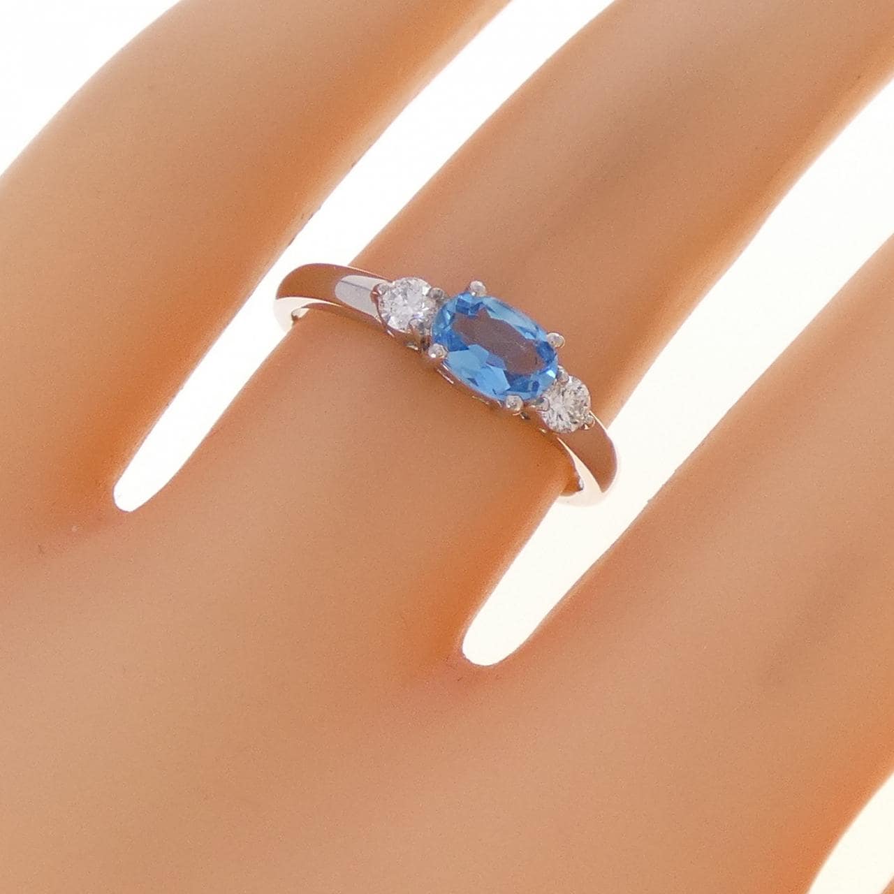 PT900 ブルートパーズ リング 0.47CT