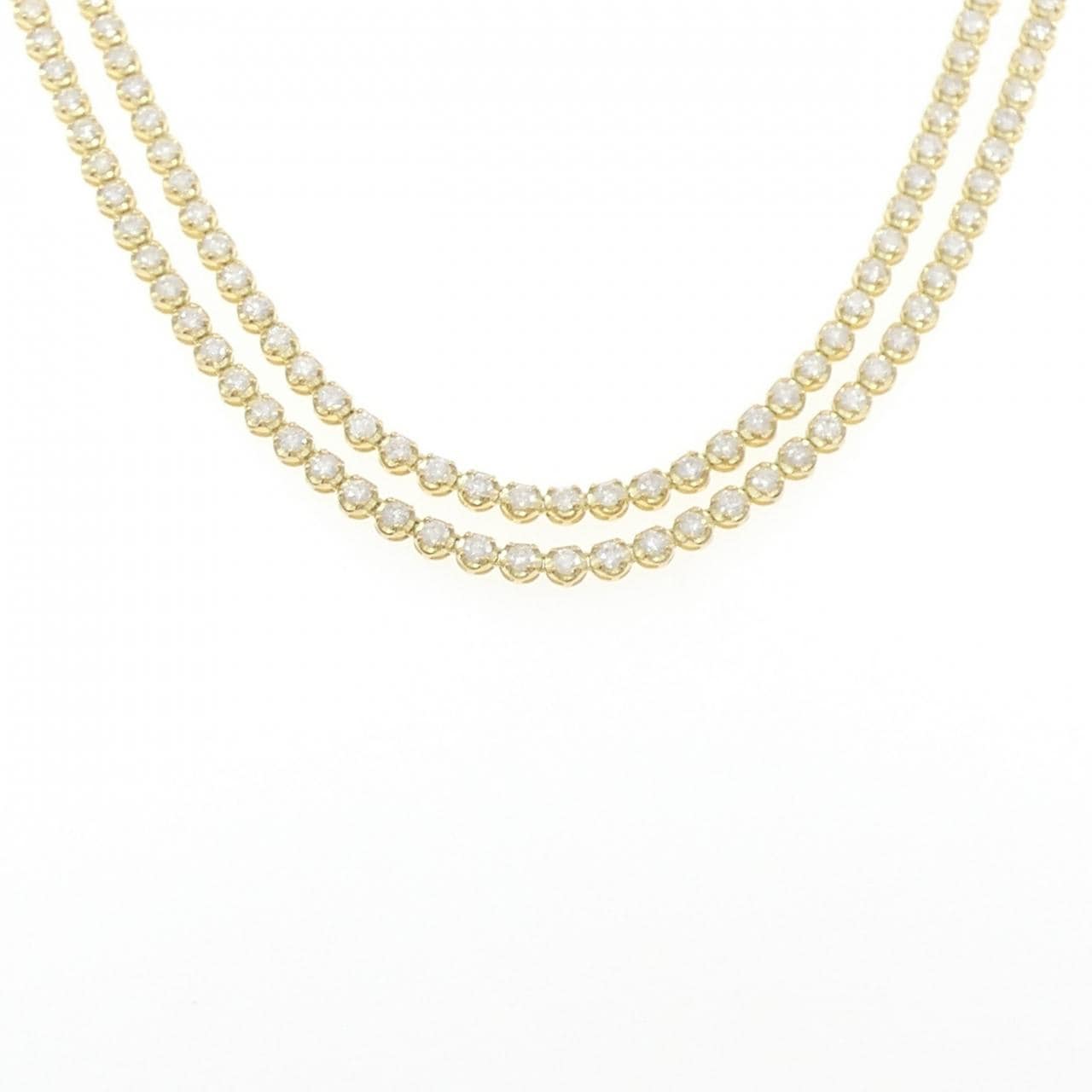 K18YG ダイヤモンド ネックレス 10.03CT