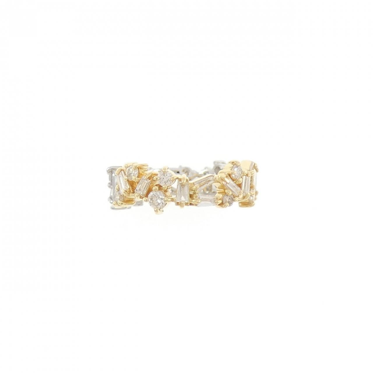 K18YG/PT950 ダイヤモンド イヤーカフ 0.50CT 片耳