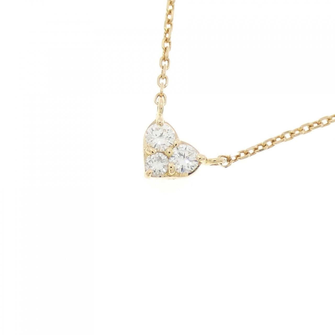 ヴァンドーム ハート ダイヤモンド ネックレス 0.10CT