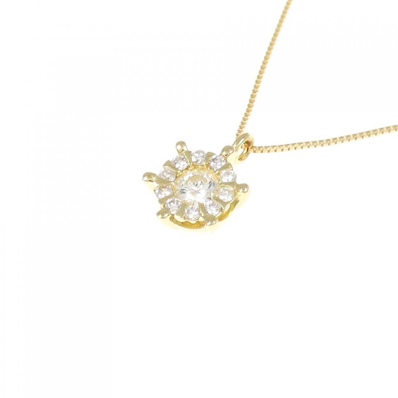 K18YG ダイヤモンド ネックレス 0.23CT