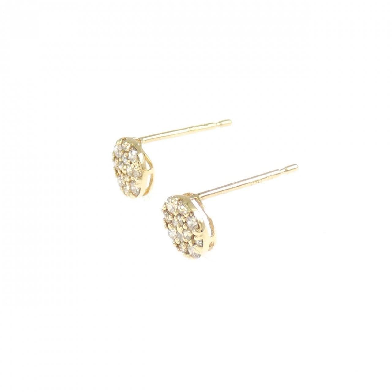 K18YG ダイヤモンド ピアス 0.22CT