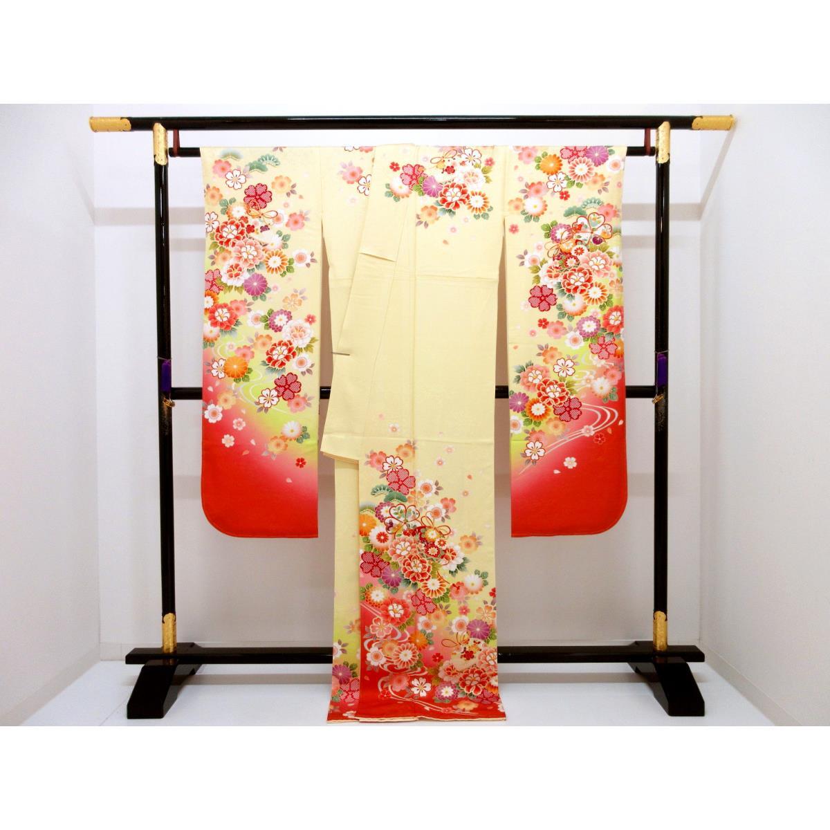 【未使用品】振袖　友禅加工