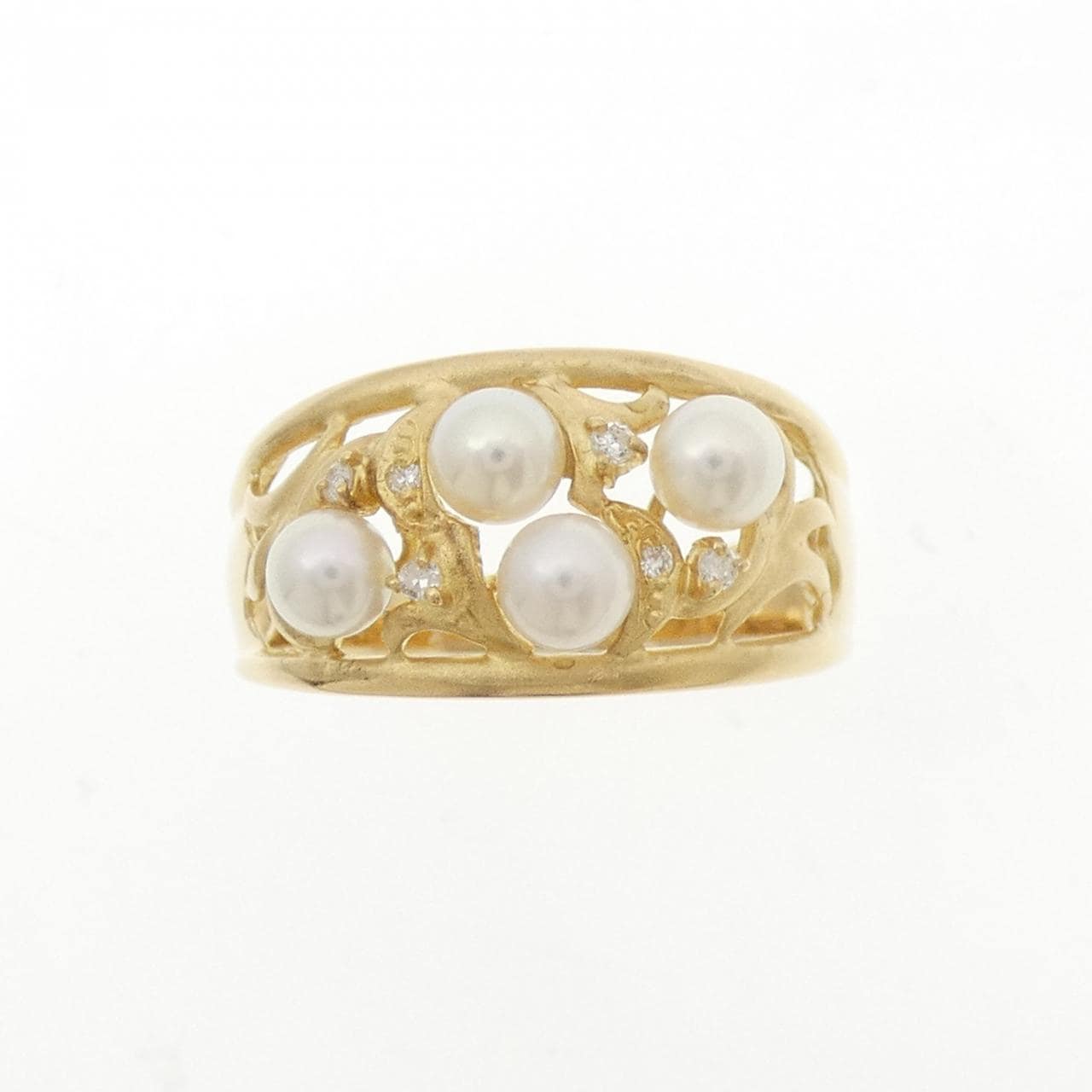 K18YG アコヤパール リング