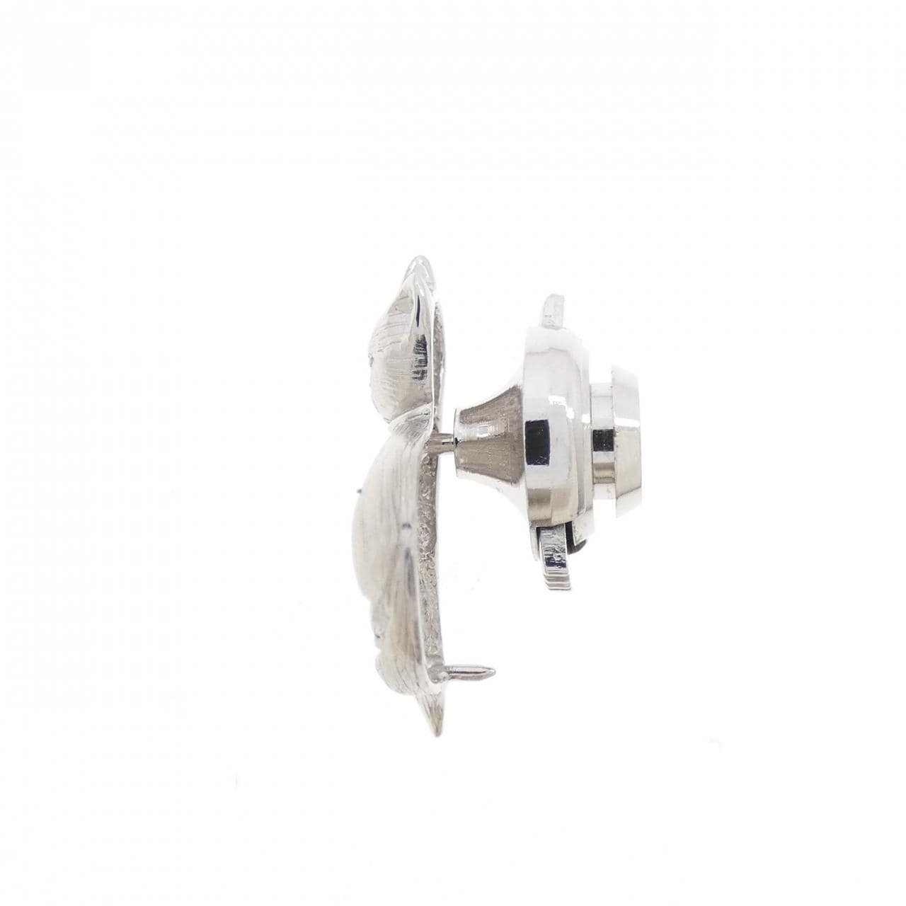 K18WG キャット ダイヤモンド ブローチ 0.01CT