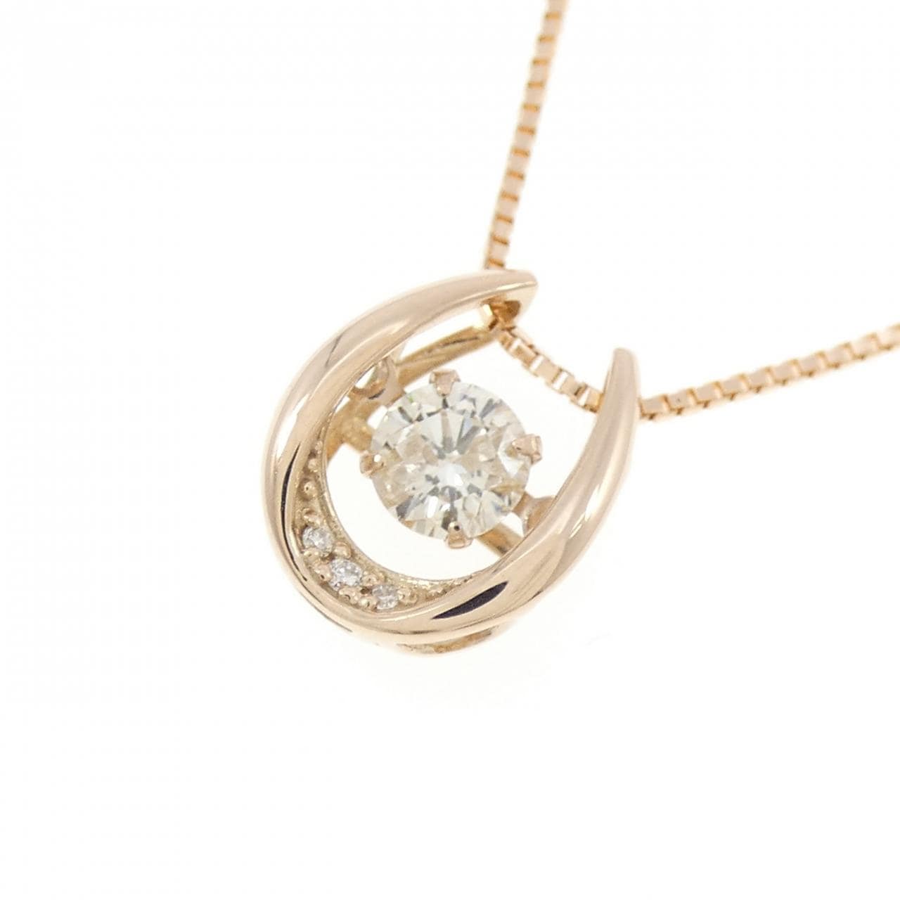 K18PG ダイヤモンド ネックレス 0.25CT
