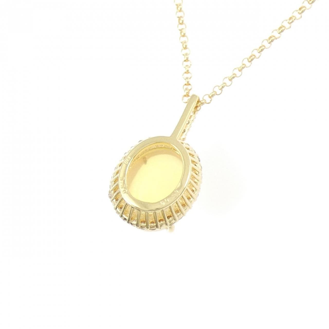 K18YG オパール ネックレス 3.30CT