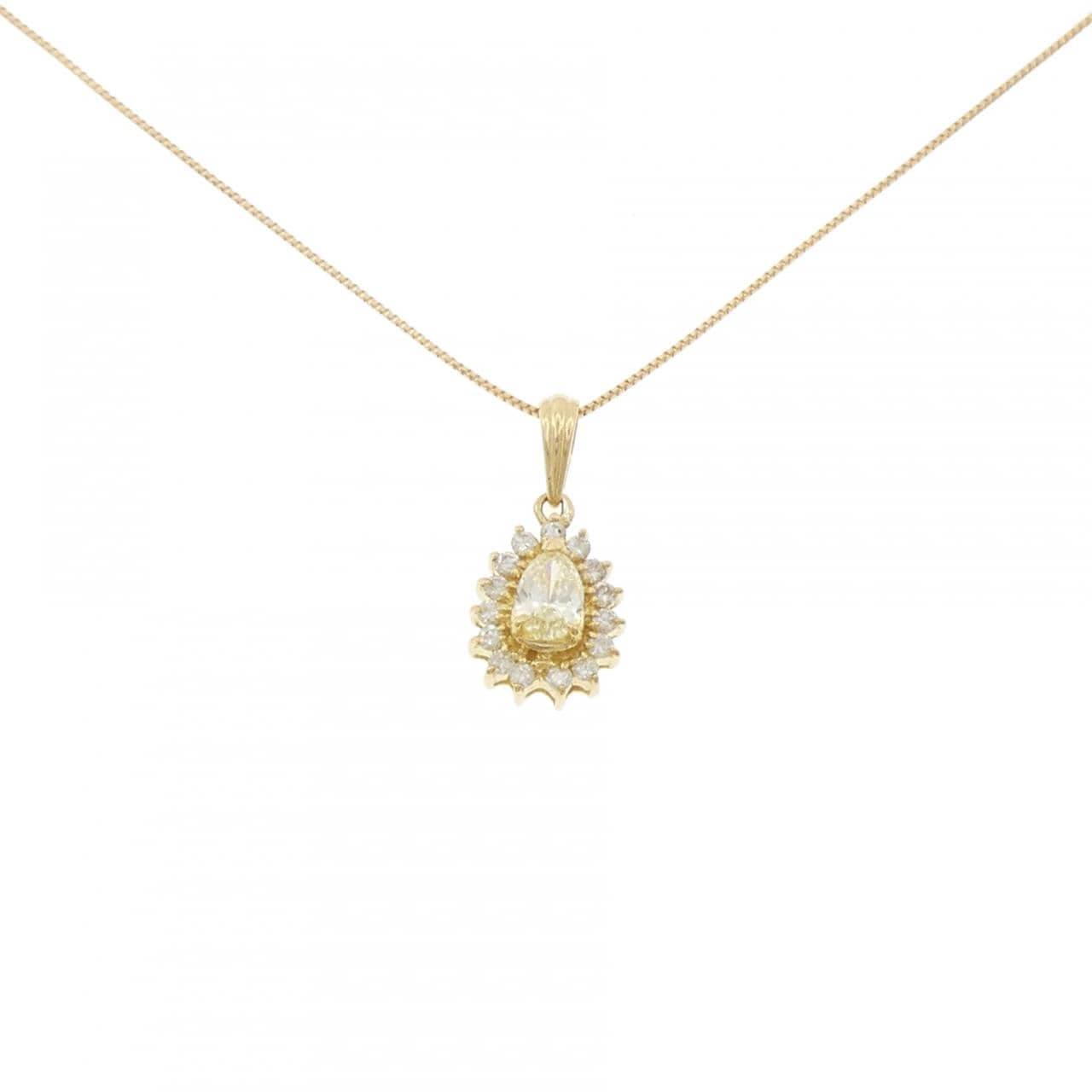 K18YG ダイヤモンド ネックレス 0.32CT