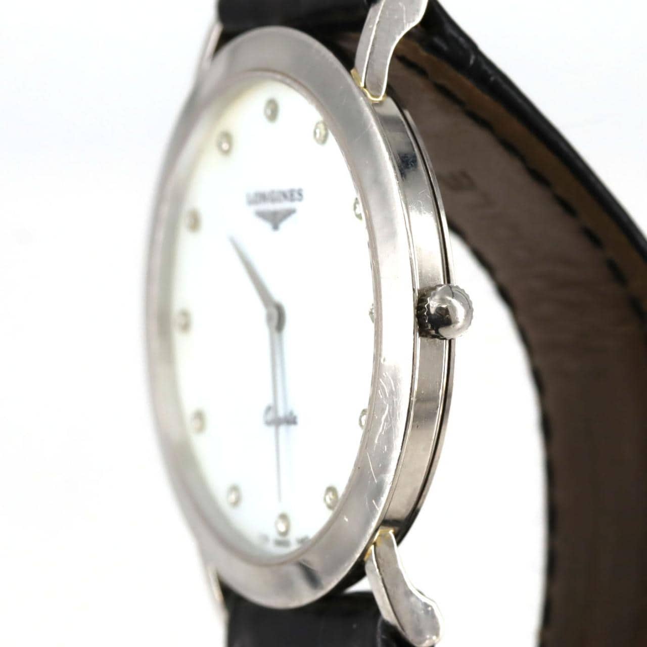 ロンジン ラウンドケース PT･12P PT クォーツ