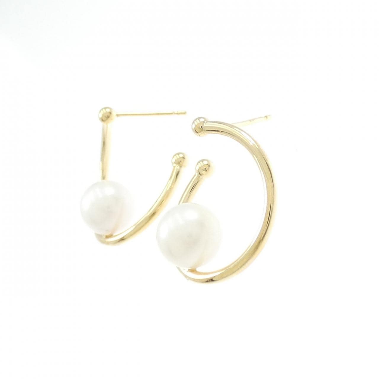 K18YG アコヤパール ピアス 7.3mm