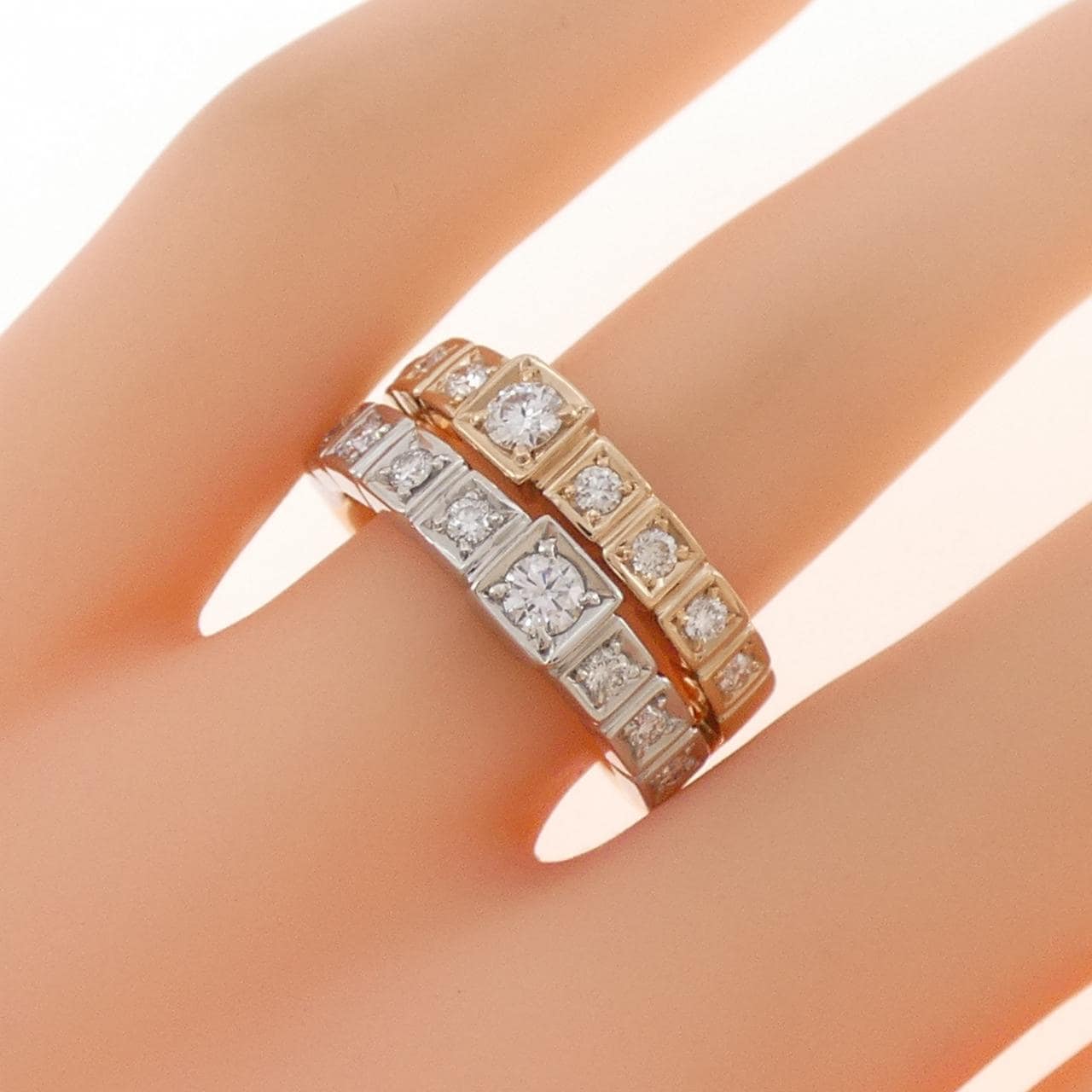 750PG/PT900 ダイヤモンド リング 0.60CT