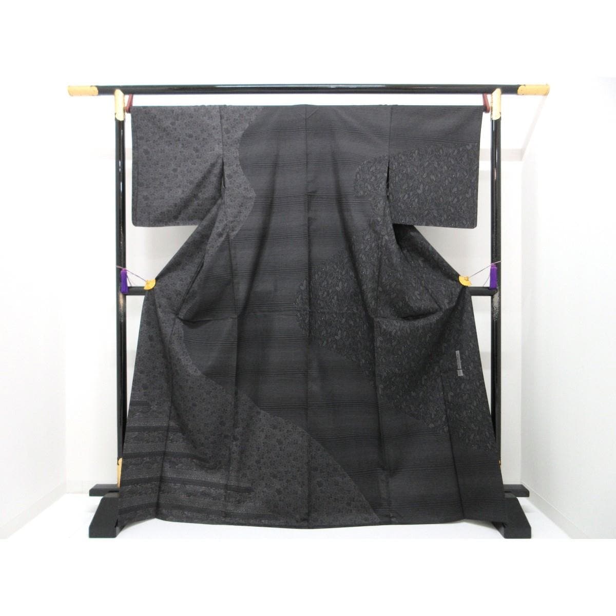 【未使用品】単衣　【川村久太郎】染紬訪問着　身幅Ｌ寸
