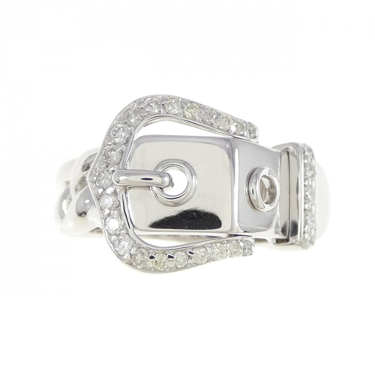 K18WG ダイヤモンド リング 0.30CT