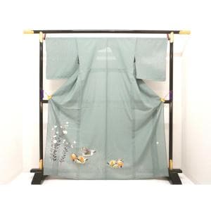 単衣　駒絽訪問着【羽田登喜男】