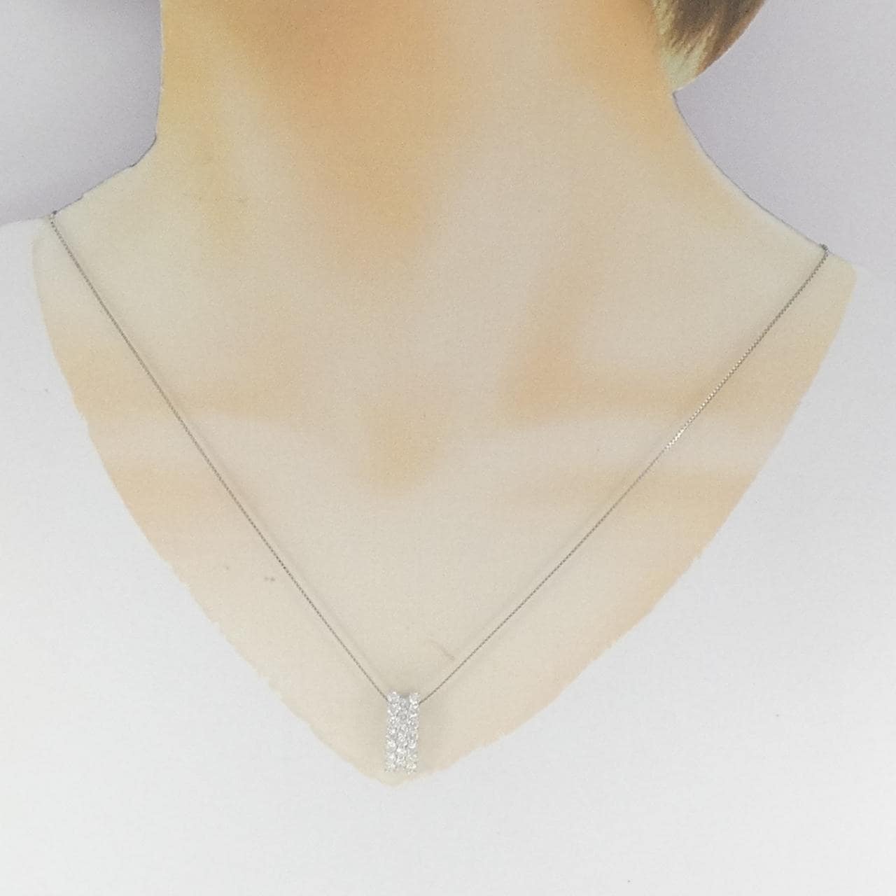 PT900/PT850 パヴェ ダイヤモンド ネックレス 1.00CT