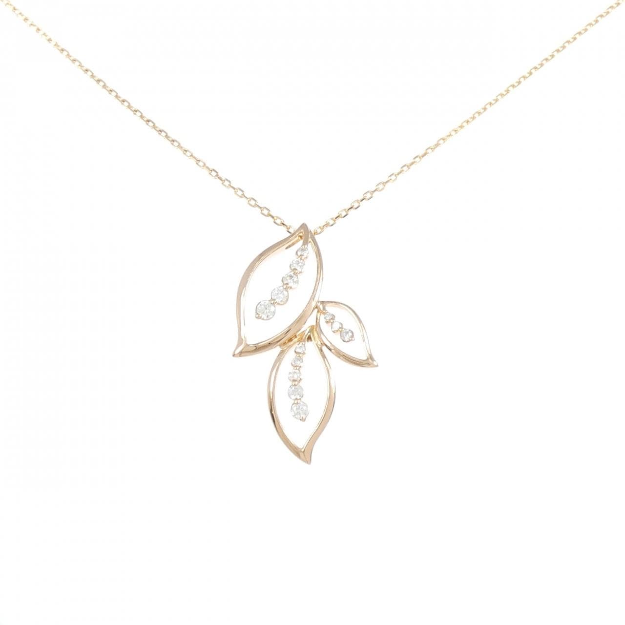 K18PG ダイヤモンド ネックレス 0.33CT