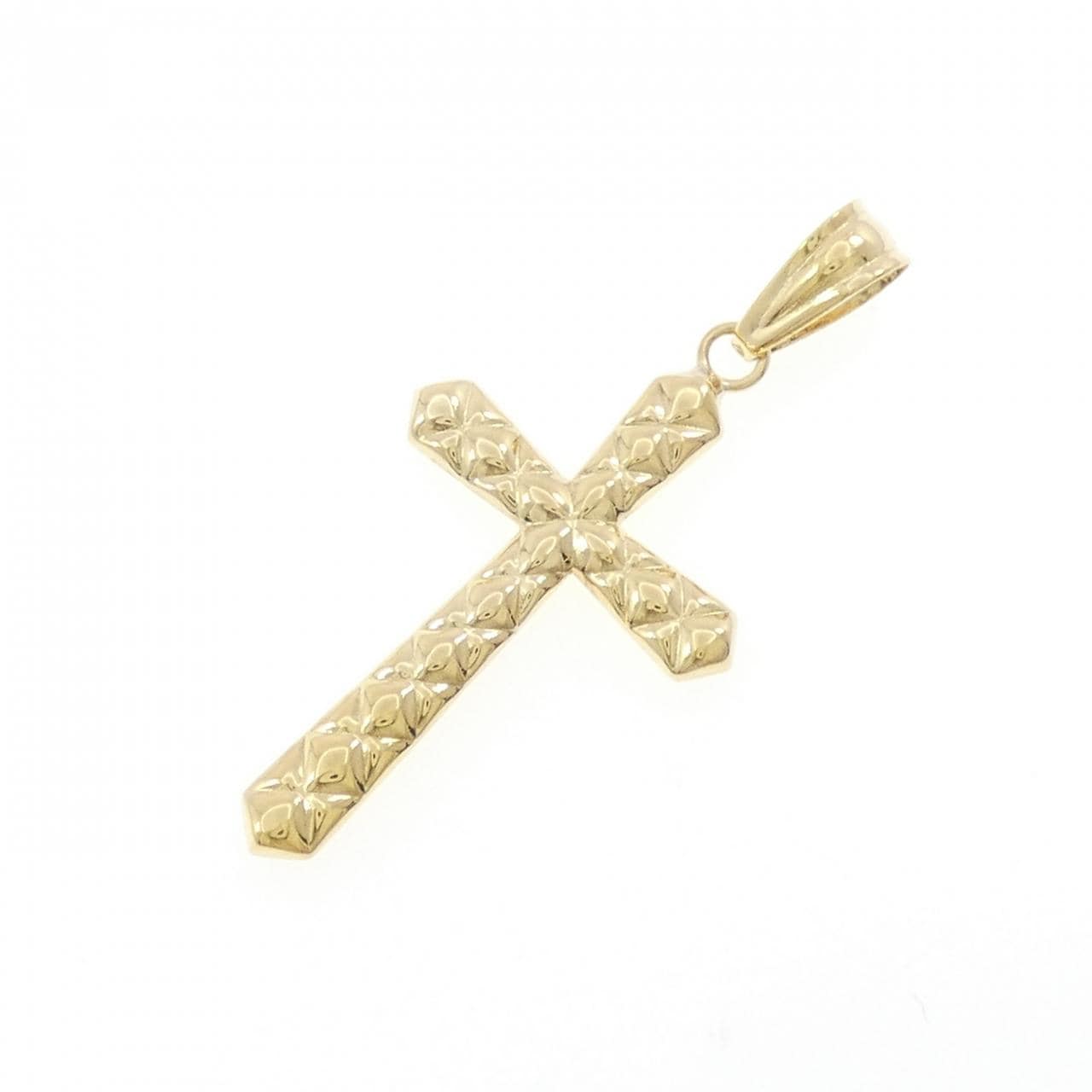 K18YG クロス ペンダント