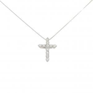 PT900/PT850 クロス ダイヤモンド ネックレス 1.00CT