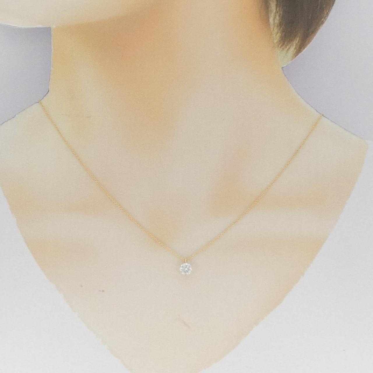 K18YG ダイヤモンド ネックレス 0.528CT H I1 Good
