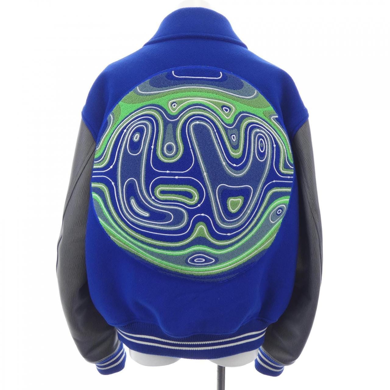 ルイヴィトン LOUIS VUITTON エンブロイダードバーシティブルゾン HPL66ECAW スタジャン