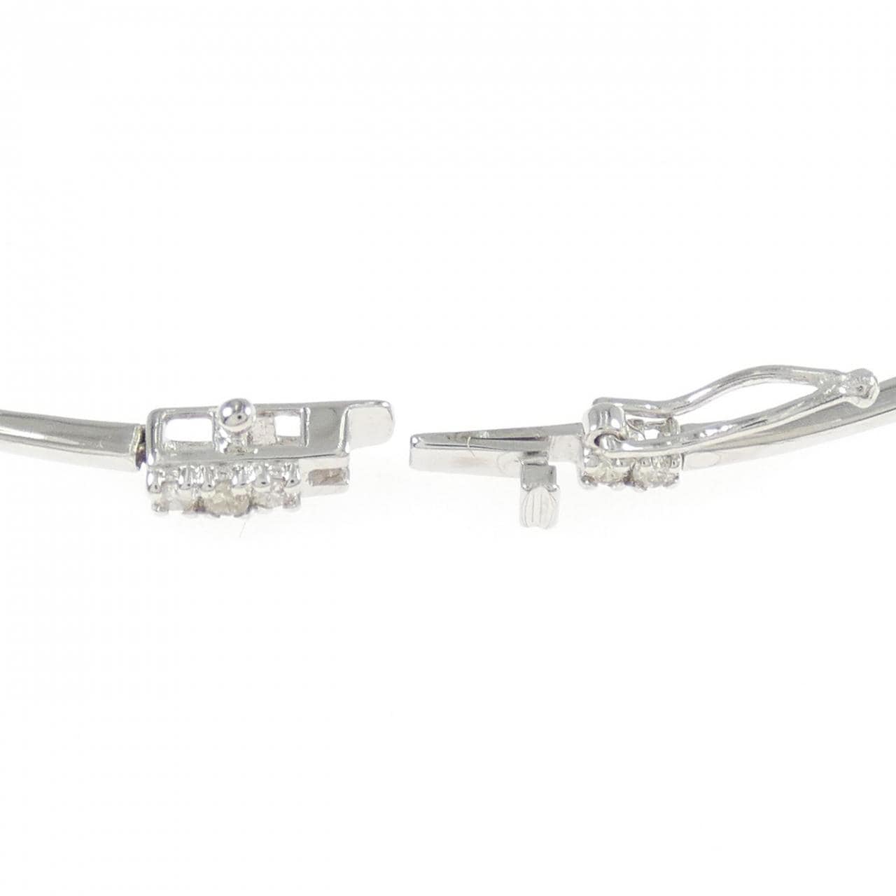 K18WG ダイヤモンド ブレスレット 1.00CT