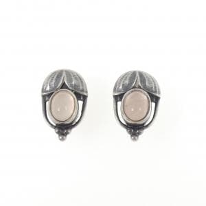 ジョージ ジェンセン ローズクォーツ イヤリング