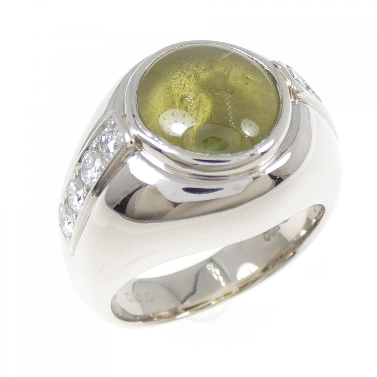 PT900 クリソベリルキャッツアイ リング 9.30CT