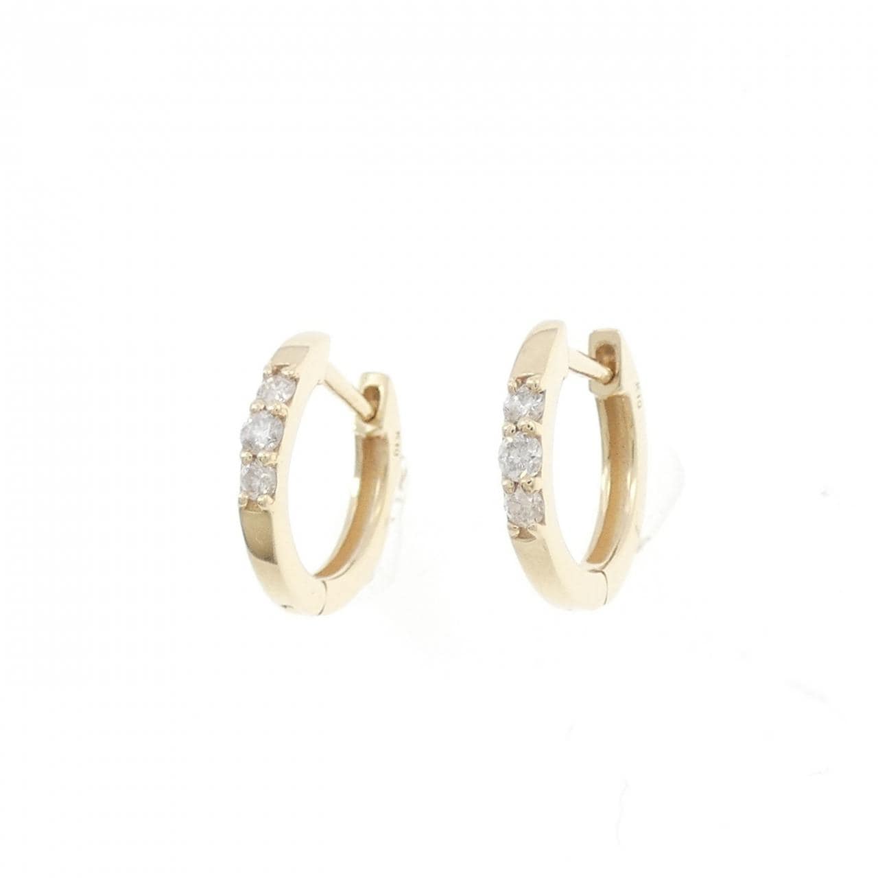 K10YG ダイヤモンド ピアス 0.10CT