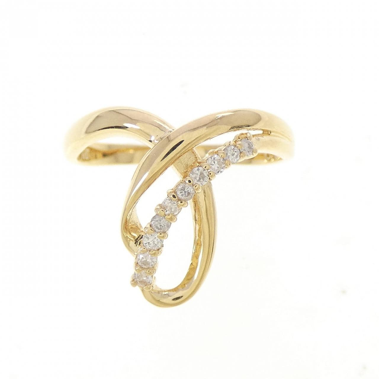 K18YG ダイヤモンド リング 0.10CT