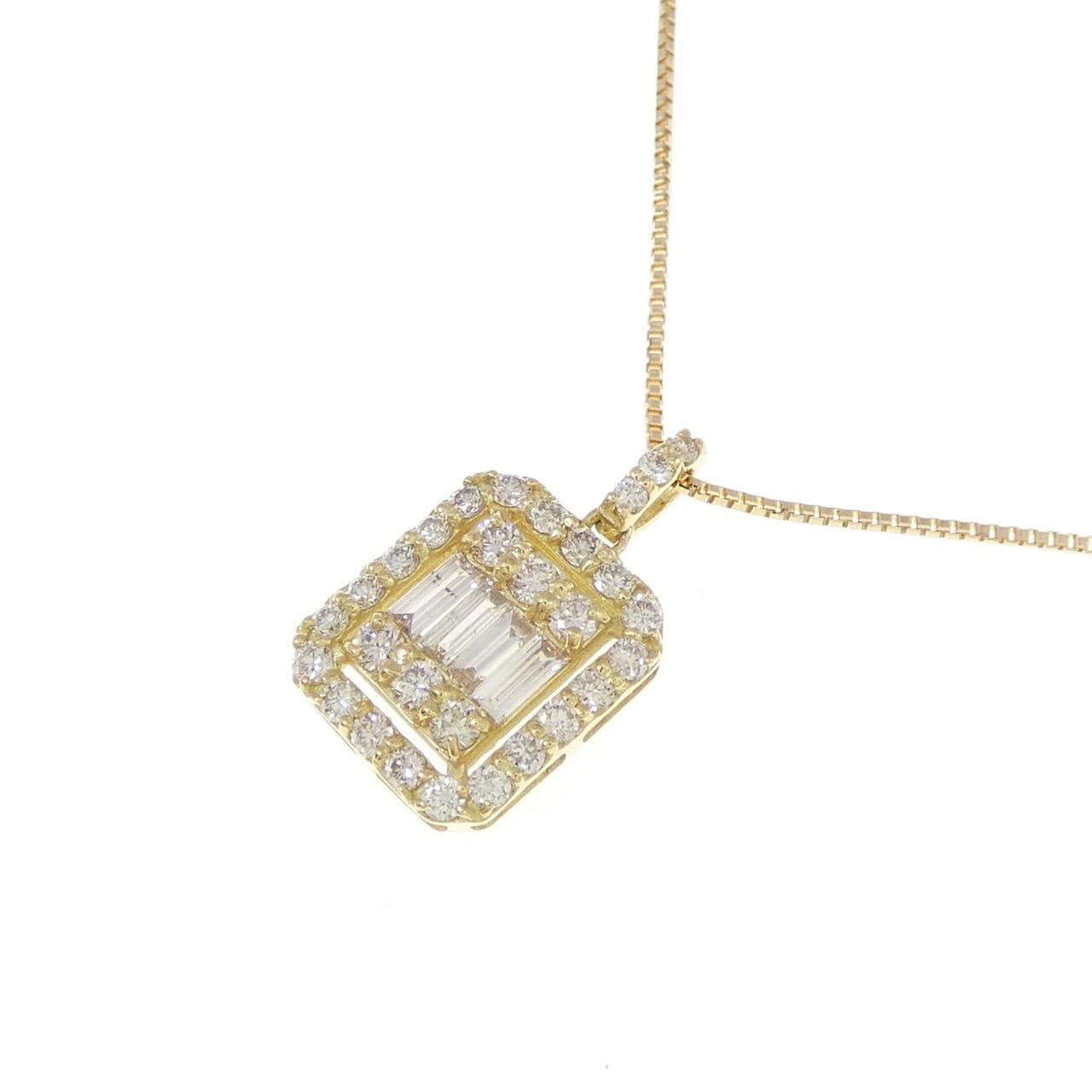 【新品】K18YG ダイヤモンド ネックレス 0.35CT