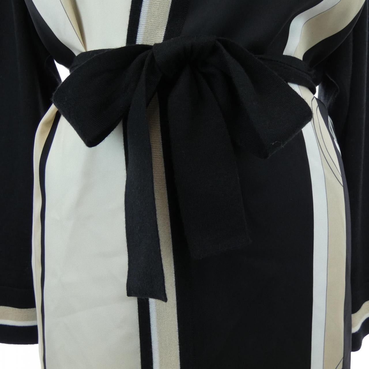 エルメス HERMES EX-LIBRIS 3E2804D7 ツイルレーヌ ロングカーディガン