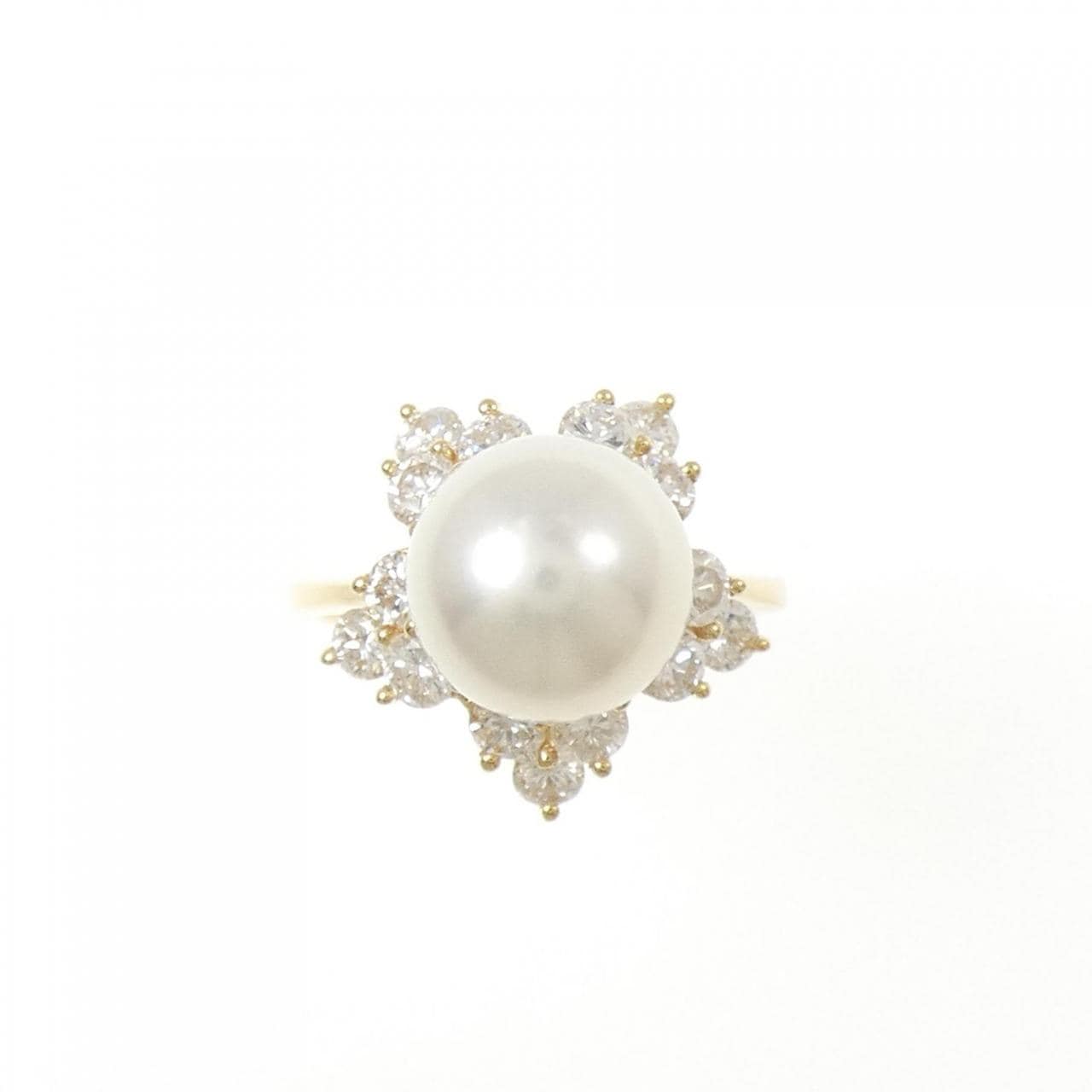 K18YG アコヤパール リング 9.1mm