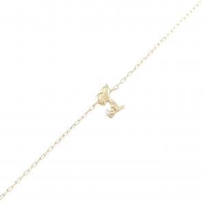 K18YG ドッグ ダイヤモンド ブレスレット 0.005CT