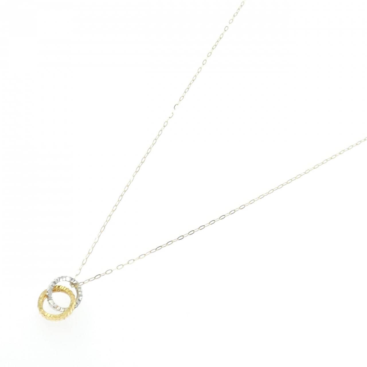 K24YG/純PT/K18YG ネックレス