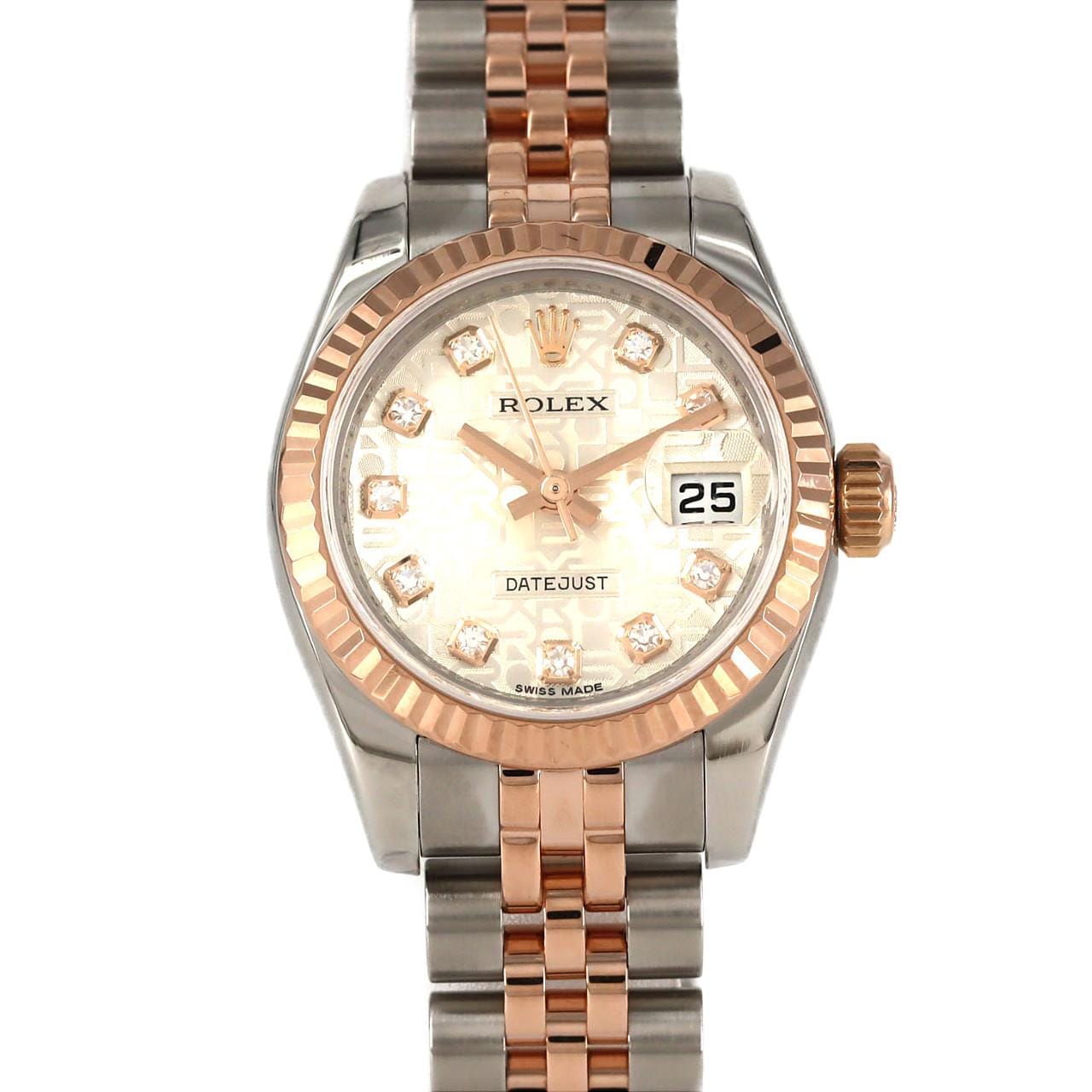 ロレックス デイトジャスト 179171G SSxPG 自動巻 ランダム番