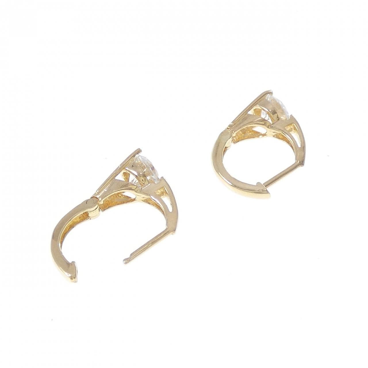 K18YG キュービック ピアス