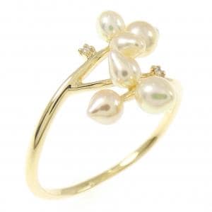 K18YG 白蝶パール リング