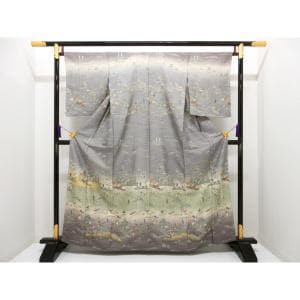 【未使用品】訪問着　友禅金彩加工　ボカシ染
