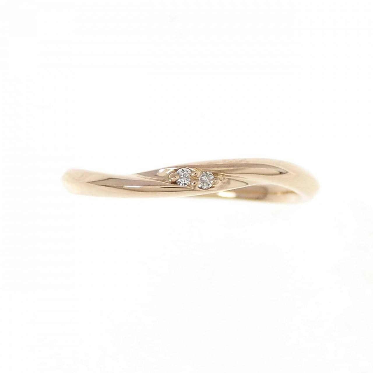 K18PG ダイヤモンド リング 0.01CT