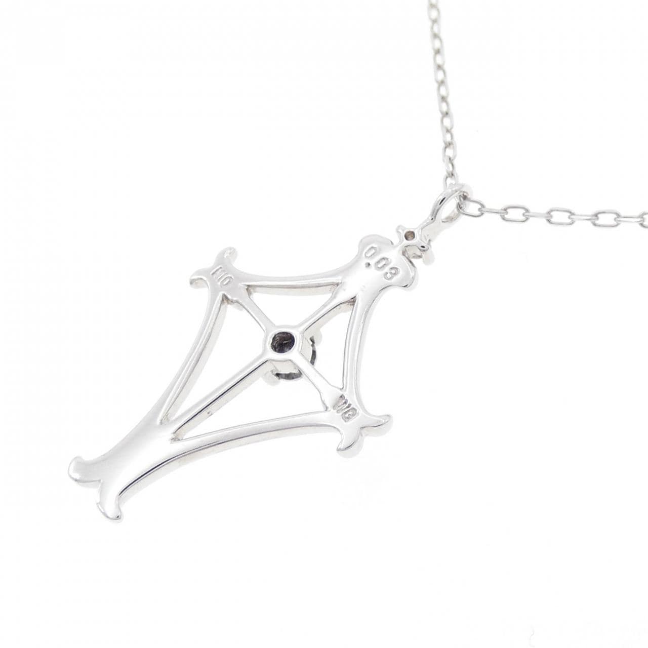 K10WG ダイヤモンド ネックレス 0.03CT