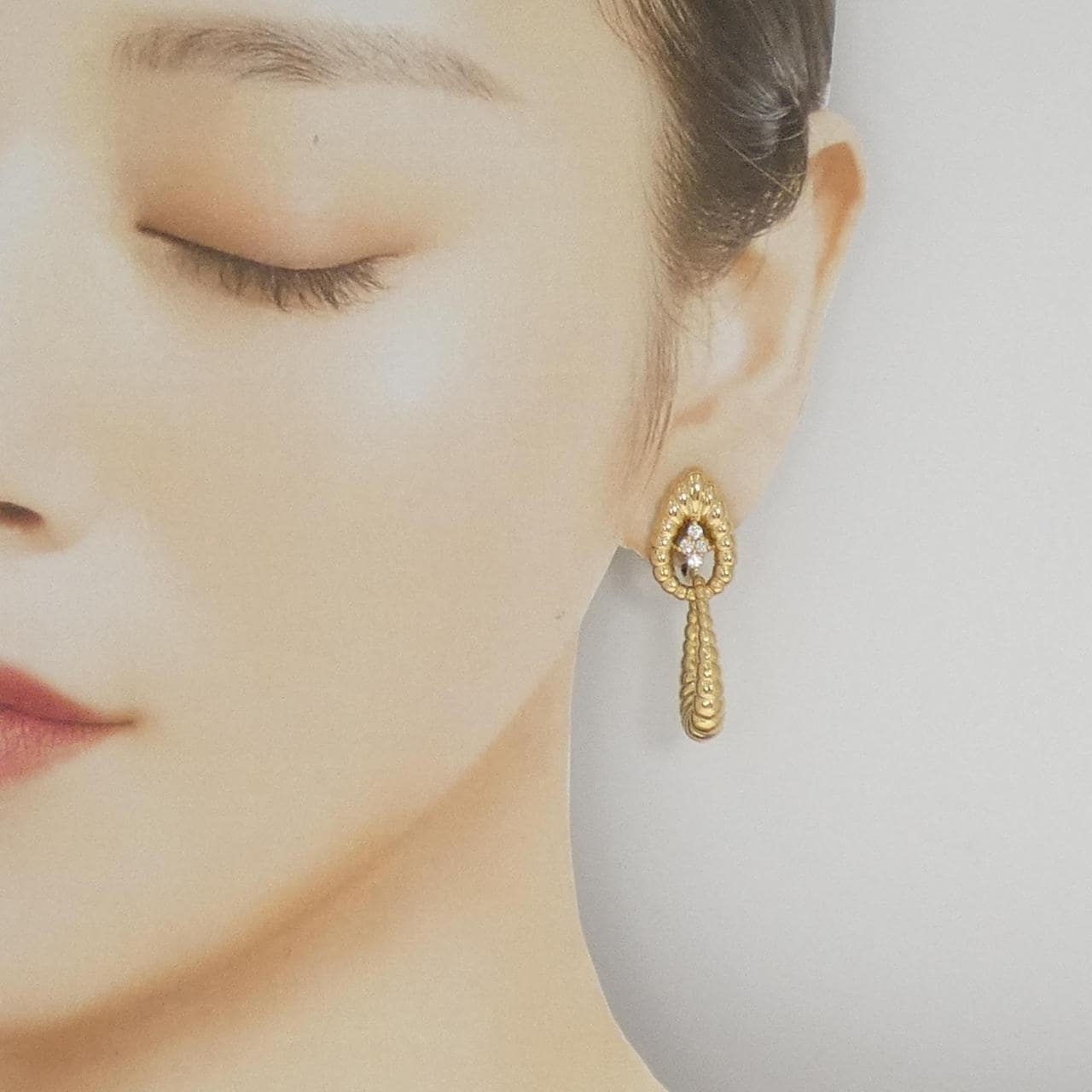 ジュネ ダイヤモンド イヤリング 0.27CT