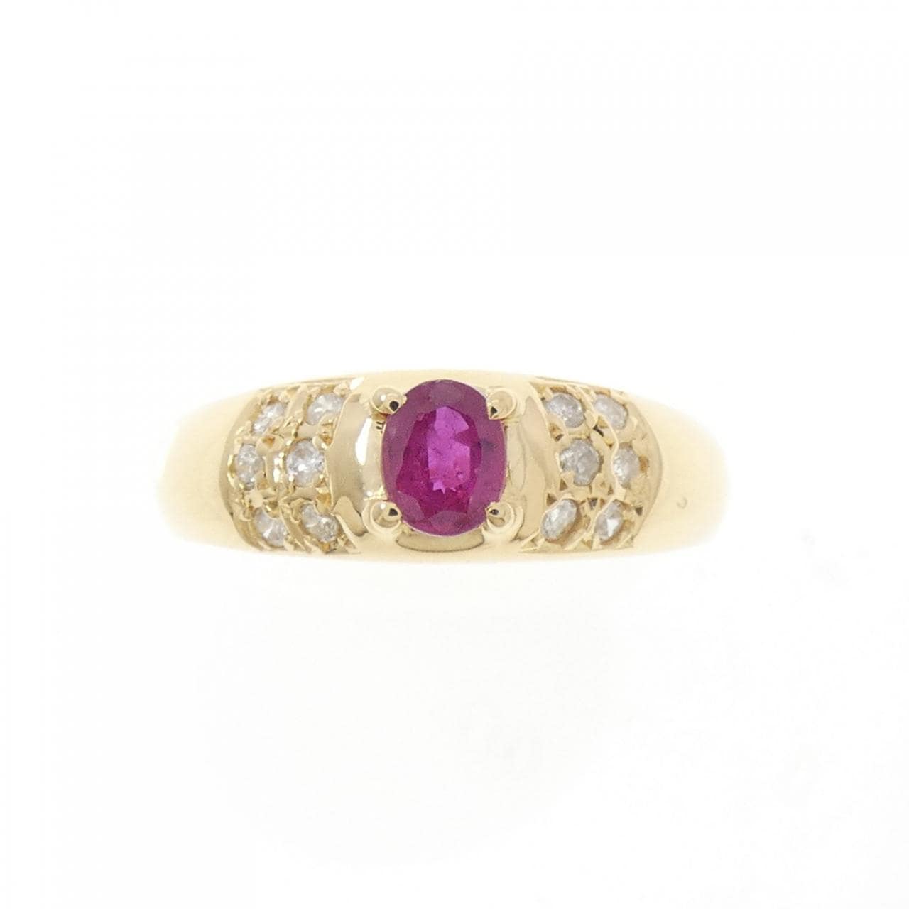 K18YG ルビー リング