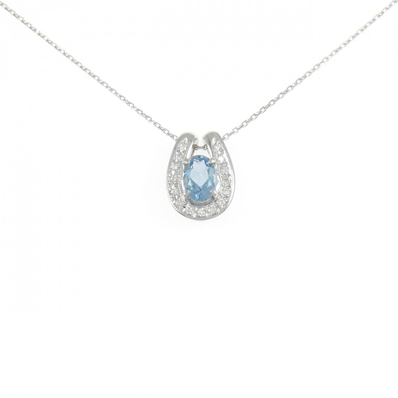 PT900/PT850 アクアマリン ネックレス 0.66CT
