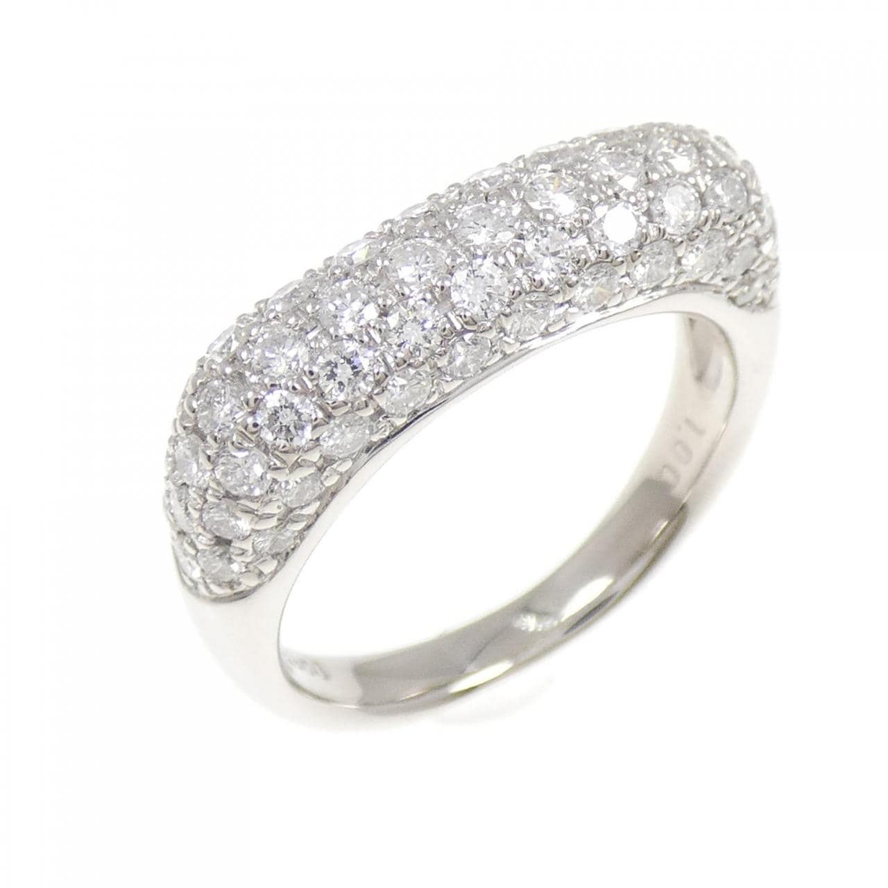 PT900 パヴェ ダイヤモンド リング 1.00CT