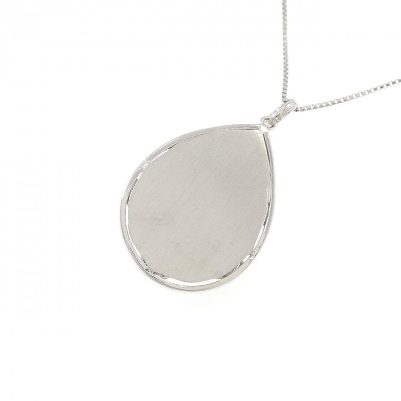 【新品】PT900/PT850 フラワー ダイヤモンド ネックレス 0.23CT