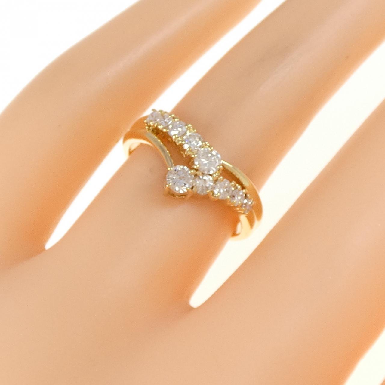K18YG ダイヤモンド リング 0.50CT