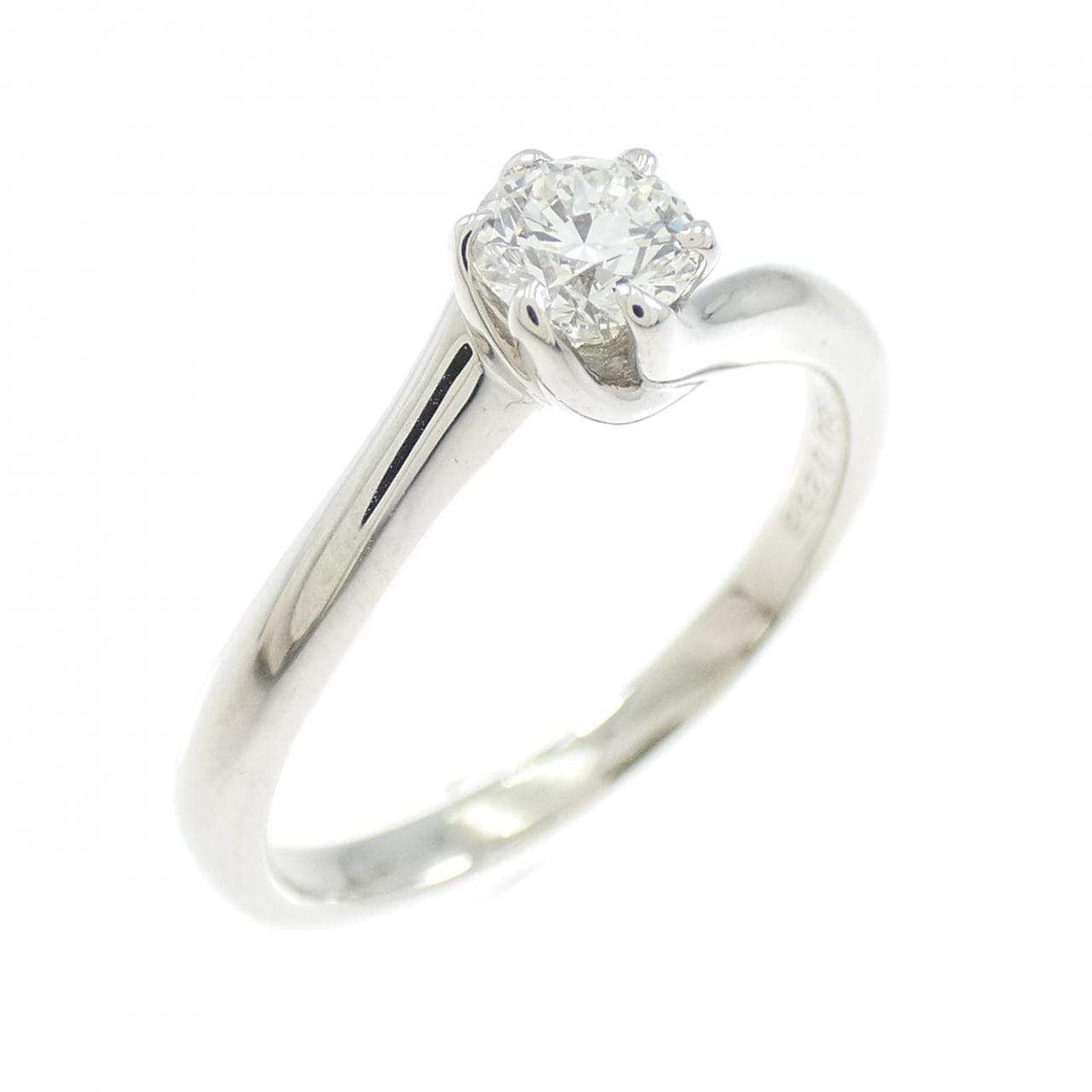 PT950 ソリティア ダイヤモンド リング 0.258CT